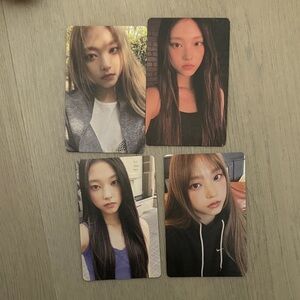 Haerin from new jeans official photocards (1 pack of 4)